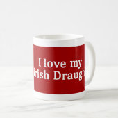 Mug J'Aime Mon Cheval Irlandais (Devant droit)