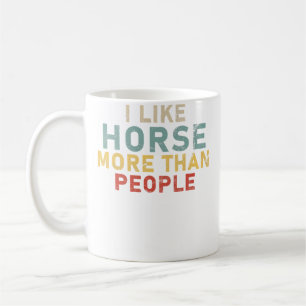 Mug J'aime mon cheval plus que la plupart des gens qui