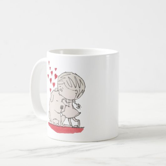 Mug J'aime mon chien (Devant gauche)