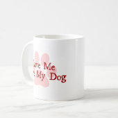 Mug J'aime mon chien (Devant gauche)