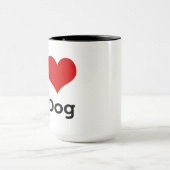 Mug J'aime mon chien (Centre)
