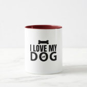Mug J'aime mon chien (Centre)