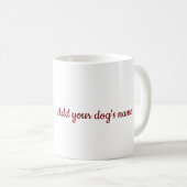 Mug J'aime mon chien (Devant droit)