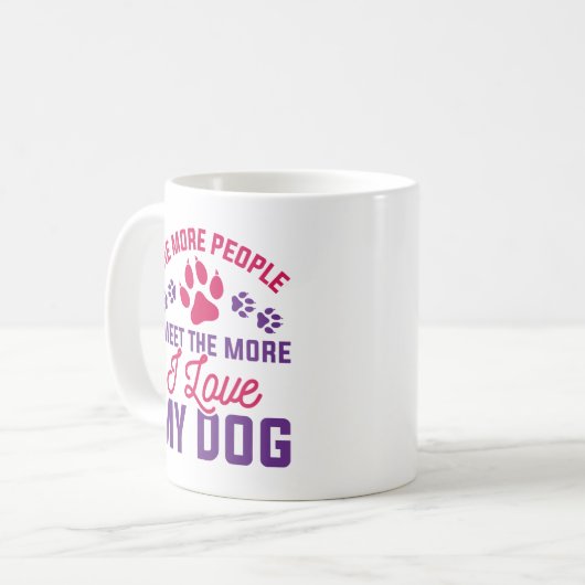 Mug J'Aime Mon Chien (Devant gauche)