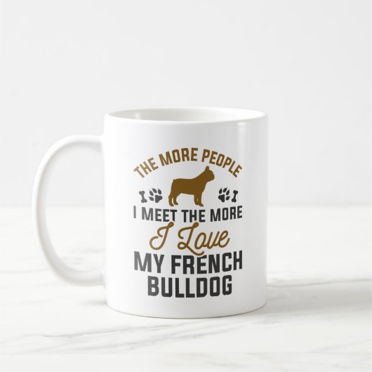 Mug J'Aime Mon Chien À Balle Français (Gauche)