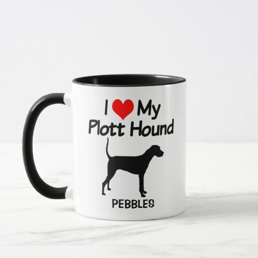 Mug J'Aime Mon Chien À La Hache De Plott (Gauche)