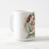 Mug J'aime mon chien, adorable (Devant gauche)