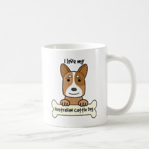 Mug J'aime mon chien australien de bétail