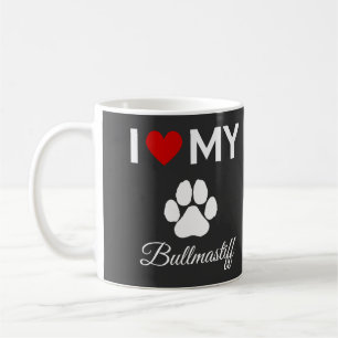 Mug J'aime mon chien Bullmastiff texte personnalisé