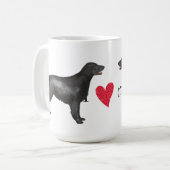 Mug J'aime mon chien d'arrêt Plat-Enduit (Devant gauche)