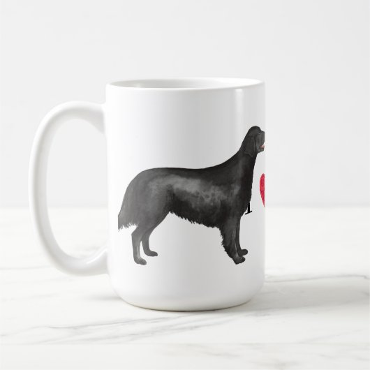 Mug J'aime mon chien d'arrêt Plat-Enduit (Gauche)