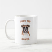 Mug "J'aime mon chien de boxe (Gauche)