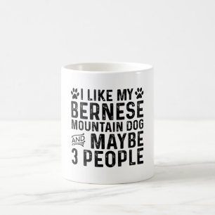 Mug J'Aime Mon Chien De Montagne Bernois Et 3 Personne