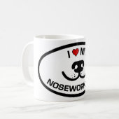 Mug J'aime mon chien de Nosework (Devant gauche)