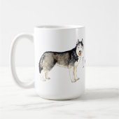Mug J'aime mon chien de traîneau (Gauche)