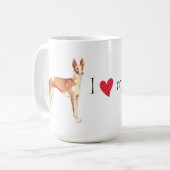 Mug J'aime mon chien d'Ibizan (Devant gauche)