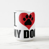 Mug J'aime mon chien jeter l'oreiller (Centre)