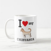 Mug J'Aime Mon Chihuahua (Gauche)