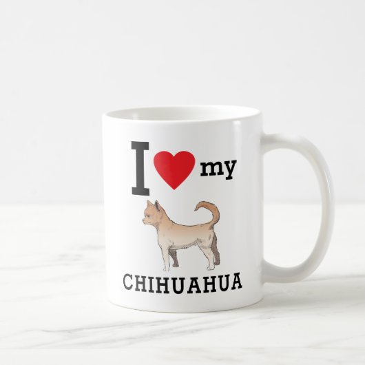 Mug J'Aime Mon Chihuahua (Droite)