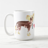 Mug J'aime mon chinois Crested (Gauche)