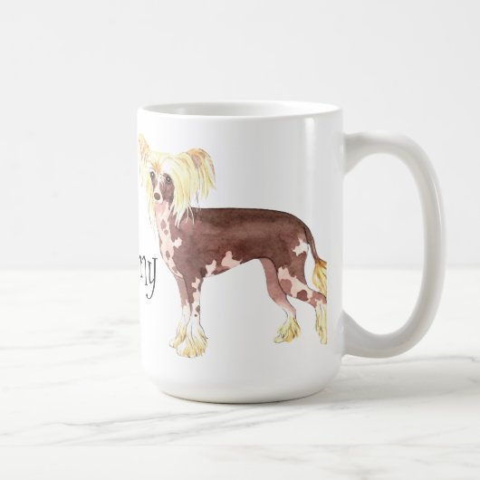 Mug J'aime mon chinois Crested (Droite)