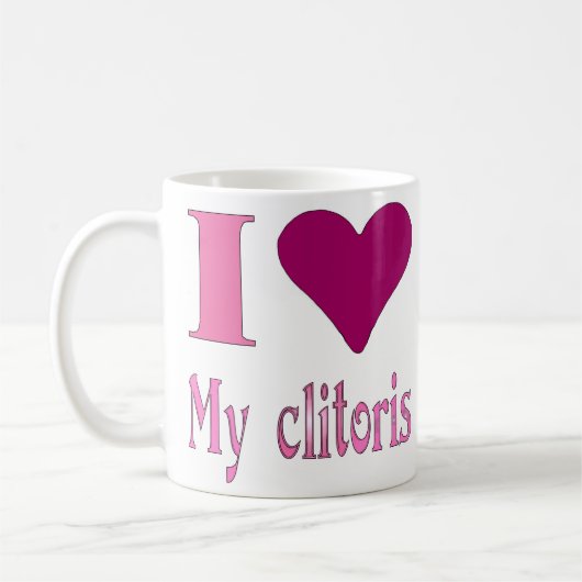 Mug J'aime mon clitoris (Gauche)