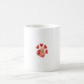 Mug J'Aime Mon Cockapoo Chien Paw Avec Valentines Coeu (Centre)