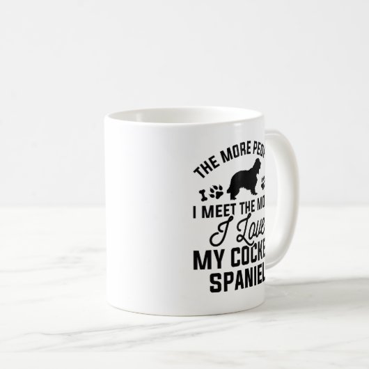 Mug J'Aime Mon Cocker Spaniel (Devant droit)