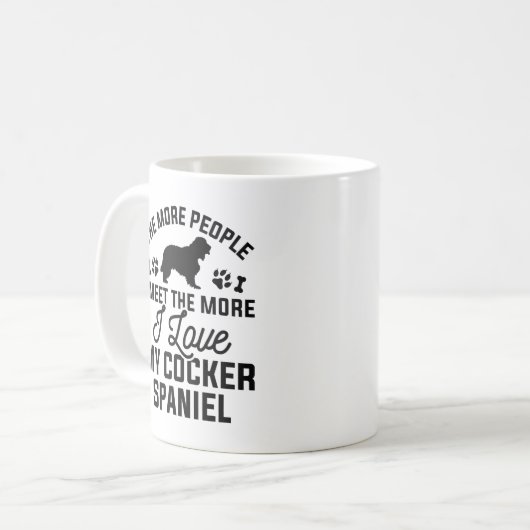 Mug J'Aime Mon Cocker Spaniel (Devant gauche)