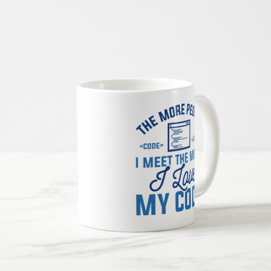 Mug J'aime mon code (Devant droit)