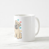 Mug J'Aime Mon Coeur De Chien Faisant Du Terrier Doux (Devant droit)
