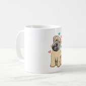 Mug J'Aime Mon Coeur De Chien Faisant Du Terrier Doux (Devant gauche)