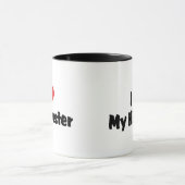 Mug J'Aime Mon Coeur Mon Hamster (Centre)