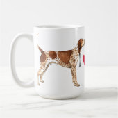 Mug J'aime mon Coonhound de l'anglais américain (Gauche)