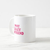 Mug J'aime mon copain fou (Devant gauche)