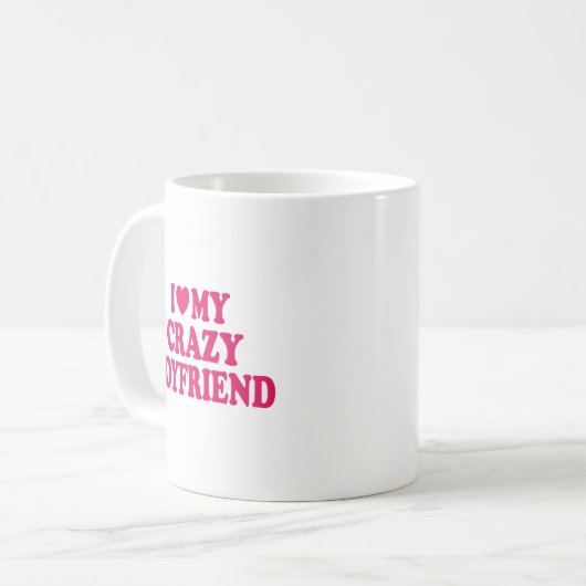 Mug J'aime mon copain fou (Devant gauche)