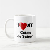 Mug J'aime mon coton De Tulear Dog (Gauche)