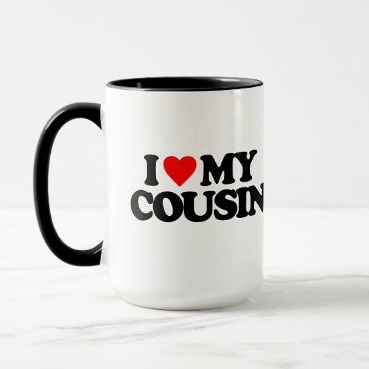 MUG J'AIME MON COUSIN (Gauche)