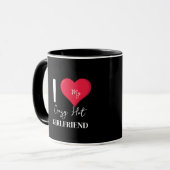 Mug J'Aime Mon Crazy Hot Awesome Girlfriend (Devant gauche)