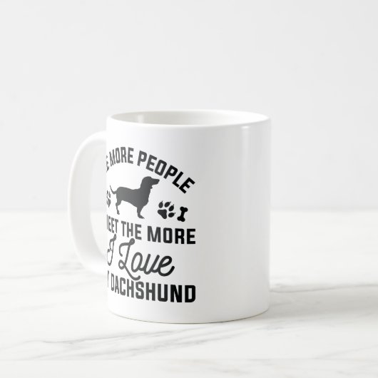 Mug J'Aime Mon Dachshund (Devant gauche)