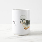 Mug J'aime mon Dandie Dinmont Terrier (Centre)