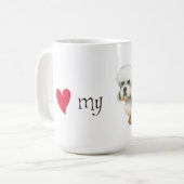 Mug J'aime mon Dandie Dinmont Terrier (Devant gauche)