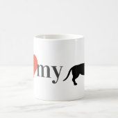 Mug J'aime mon Daschund (Centre)