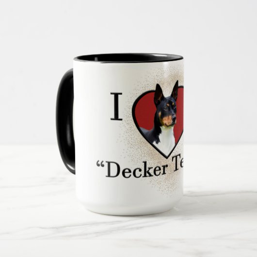 Mug J'Aime Mon Decker Terrier (Devant gauche)