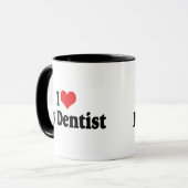 Mug J'aime mon dentiste (Devant gauche)