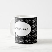 Mug j'aime mon dessin animé vélo (Devant gauche)