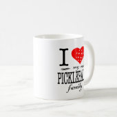 Mug J'aime mon dire de famille de Pickleball (Devant droit)