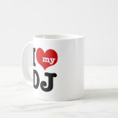 Mug J'aime mon DJ (Devant gauche)