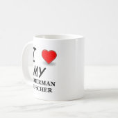 Mug J'Aime Mon Doberman Pinscher (Devant gauche)