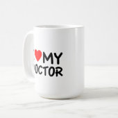 Mug J'aime mon docteur (Devant gauche)